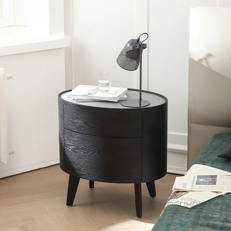 

Italian Minimalist Nightstands Simple Modern Bedroom Furniture Fashion Bedside Table Nordic Creative Storage Cabinet Side Table