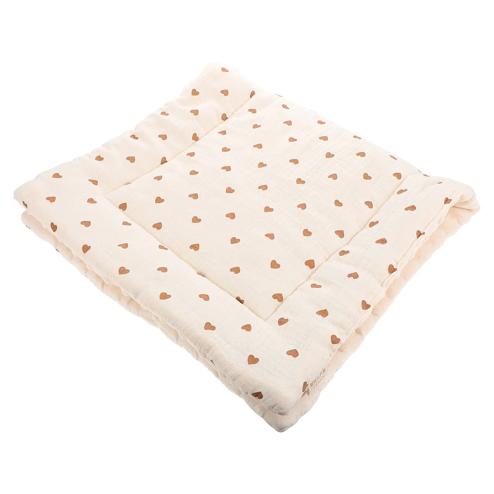 

Хлопковая подушка для детской коляски с двусторонним узором в виде сердечек, толстая подкладка, машинная стирка, вкладыш для сиденья, подушка для коляски для младенцев