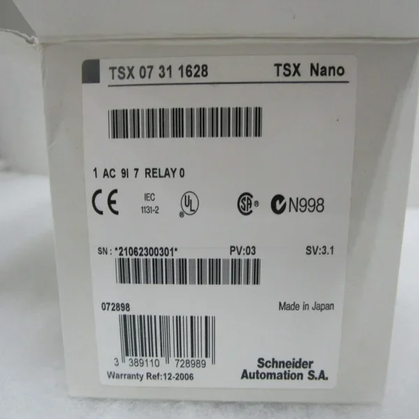 2026 Tsx07311628 Telemecanique Modicon PLC Original Novo em Estoque