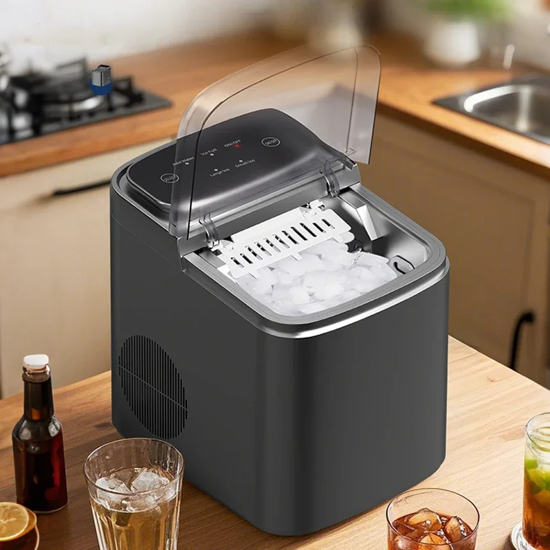 Small Ice maker Electric 220V multi-functional Smart touch screen ice machine home kitchen office Portable ice making machine