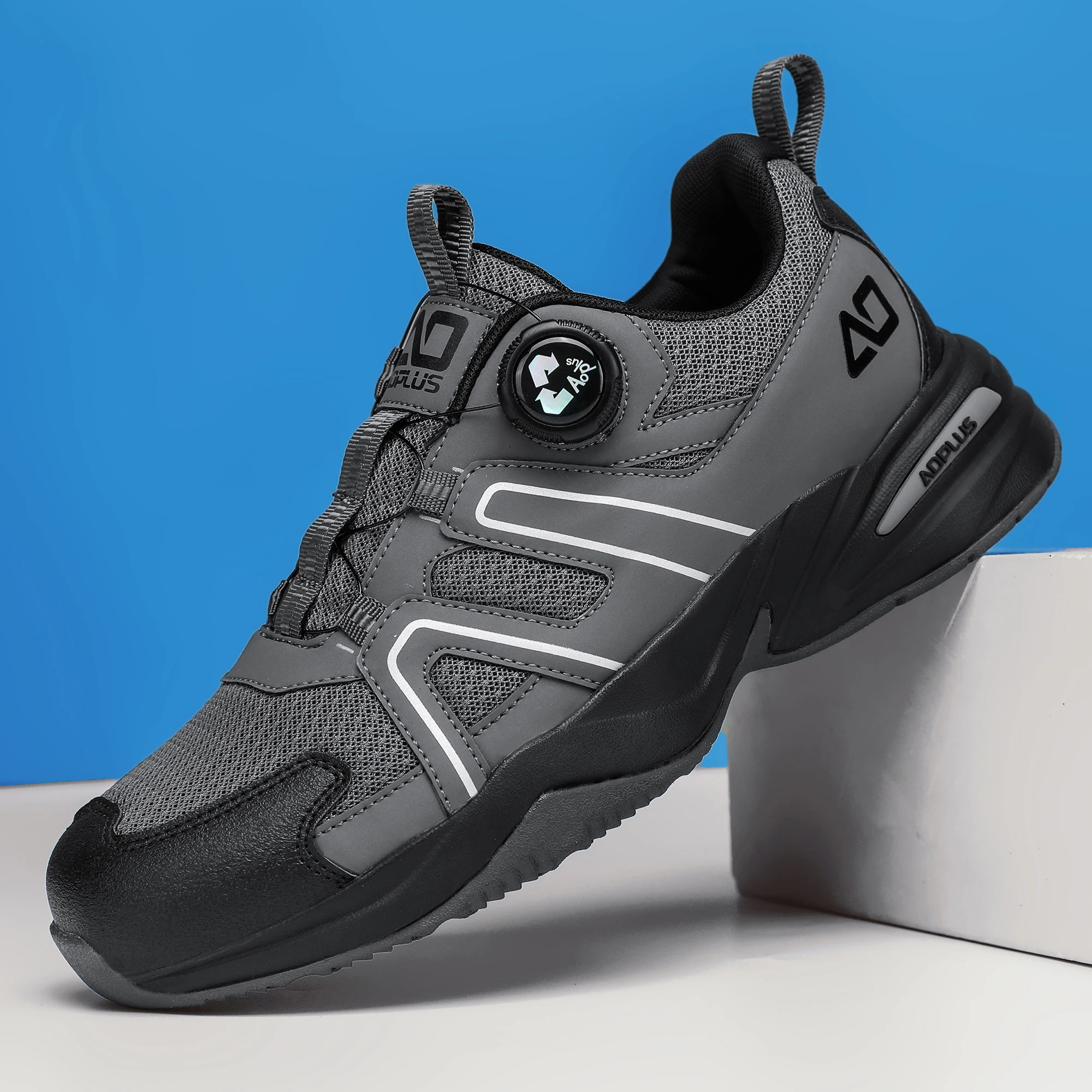 

Новая модная походная обувь, удобная и дышащая мужская повседневная спортивная обувь, уличная прогулочная обувь, черные и серые цвета