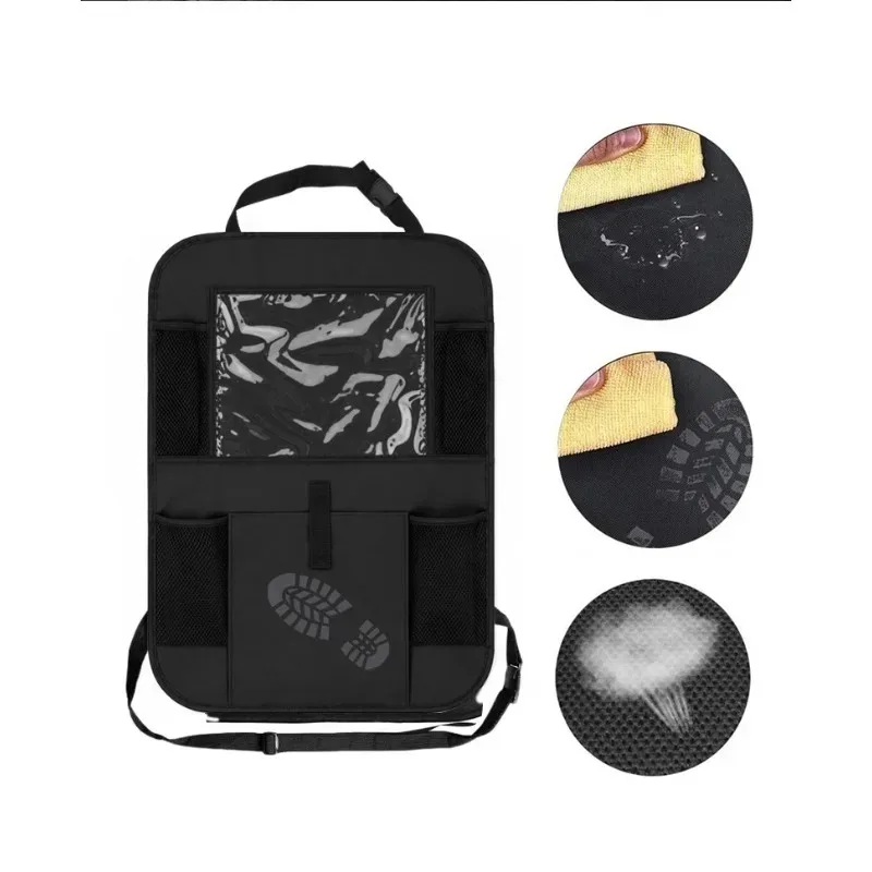 Car Seat Back Organizer 10 Storage Pockets with Touch Screen Tablet Holder Protector for Kids Children Car Accessories 1pcs