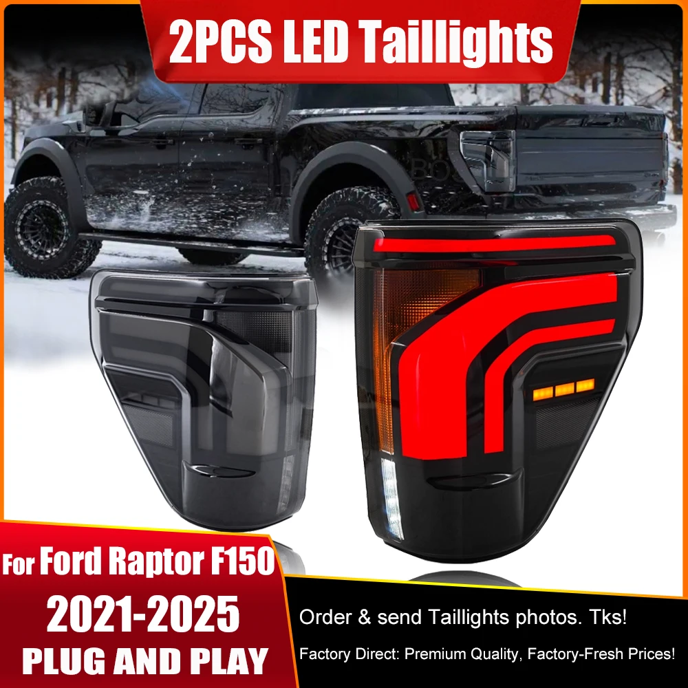 

Rear Lamp Taillight for Ford Raptor F150 Upgrade LED Turn Back Light Auto Light System Car Acessories2021 2022 2023 2024 2025