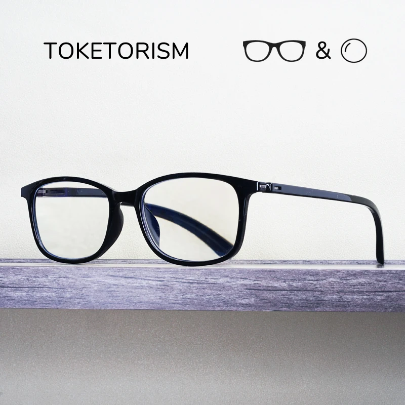 

Toketorism Men's Prescription Glasses Optical Lenses With Recipe Reading Glasses Woman Myopia Eyeglasses