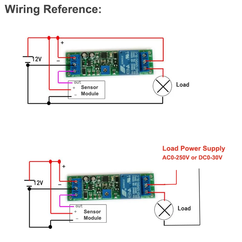 DC 12V/24V 10A Signal Trigger Adjustable 0-10S/60S/10Minute Delay Time Turn Off/ on Timer Timing Control Relay Switch Module