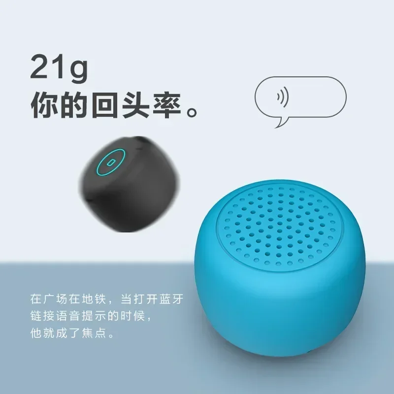 

2024061030 portable subwoofer desktop colorful steel gun Bluetooth mini speaker