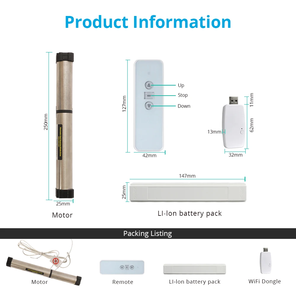 Умный потайной двигатель Zemismart Tuya, затвор из алюминиевого сплава с Wi-Fi USB-ключом, зарядка аккумулятора, Alexa Google Home управление