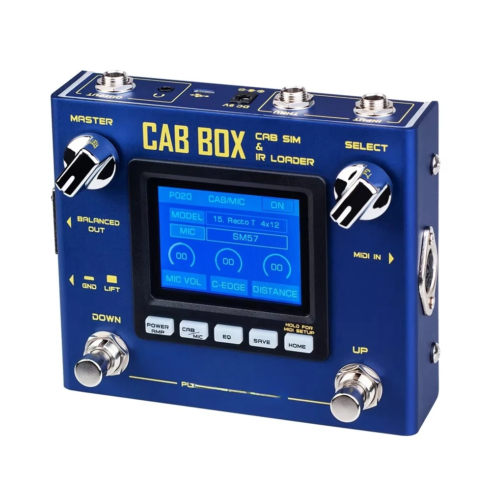 R-08 C   inet Modeling Pedal Built-in 4 Tube Amplifier Simulation 20 C   inet & 11 Microphone Models Support IR Loading