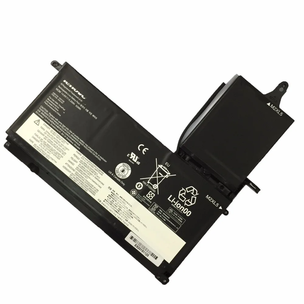 14.8V 63Wh 4.25Ah Original New Laptop Battery 45N1166 45N1167 for Lenovo ThinkPad S5 S530 S531 Series Tablet PC 45N1164 45n1165