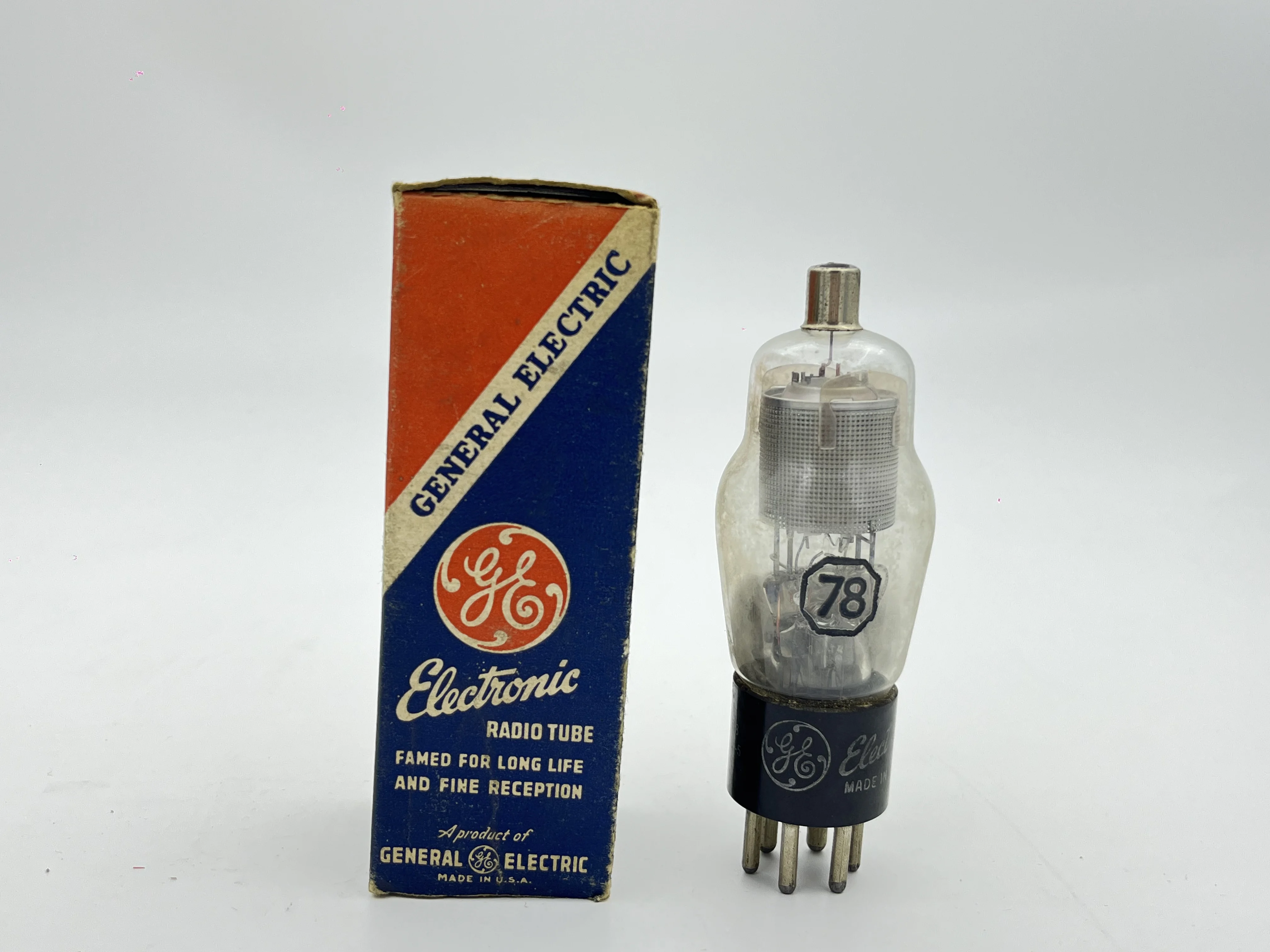 1 PCS American GE screen 78 electronic tube brand new original box antique tube