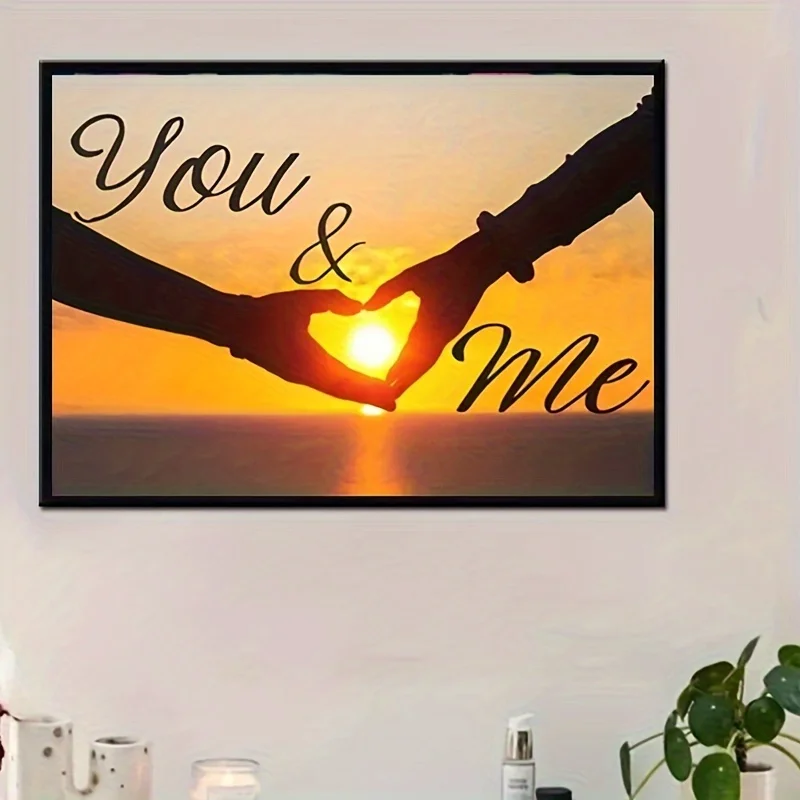 

500/1000/1200/2000 PCS Jigsaw Puzzles Romantic Hand in Hand Scenery Family Activity Games for Gameroom Bedroom Gifts Frameless