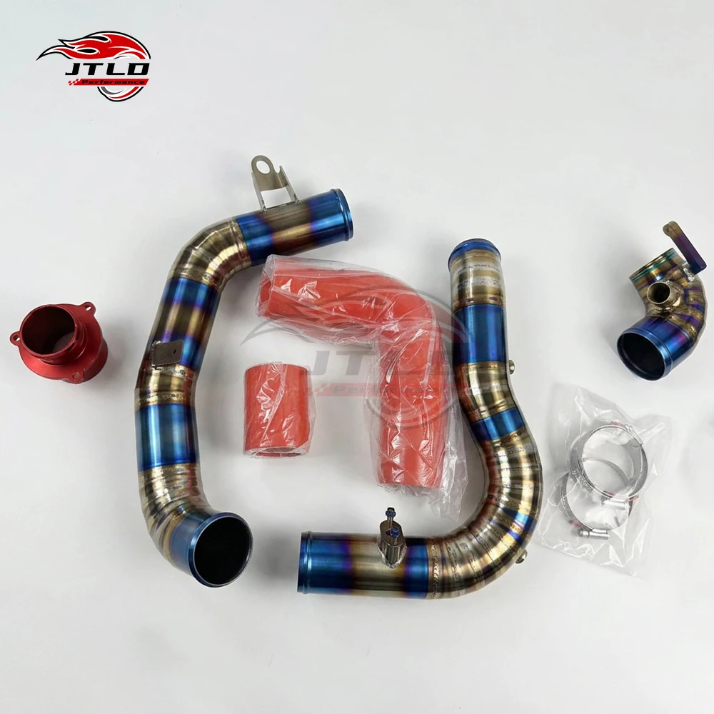 Performance Burnt Blue Titanium Turbo Discharge Pipe Intercooler Piping Kit For Volkswagen Audi EA888 MQB EVO4 Engine Upgrade