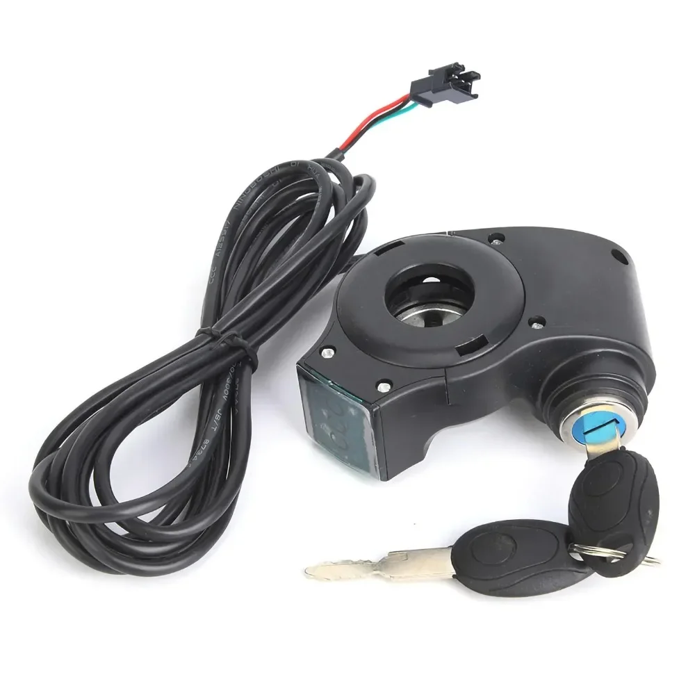 Digital Display Ignition Key Start Switch Assembly Power Lock For 10 inch KUGOO M4 M4 Pro Electric Scooter Replacement Part