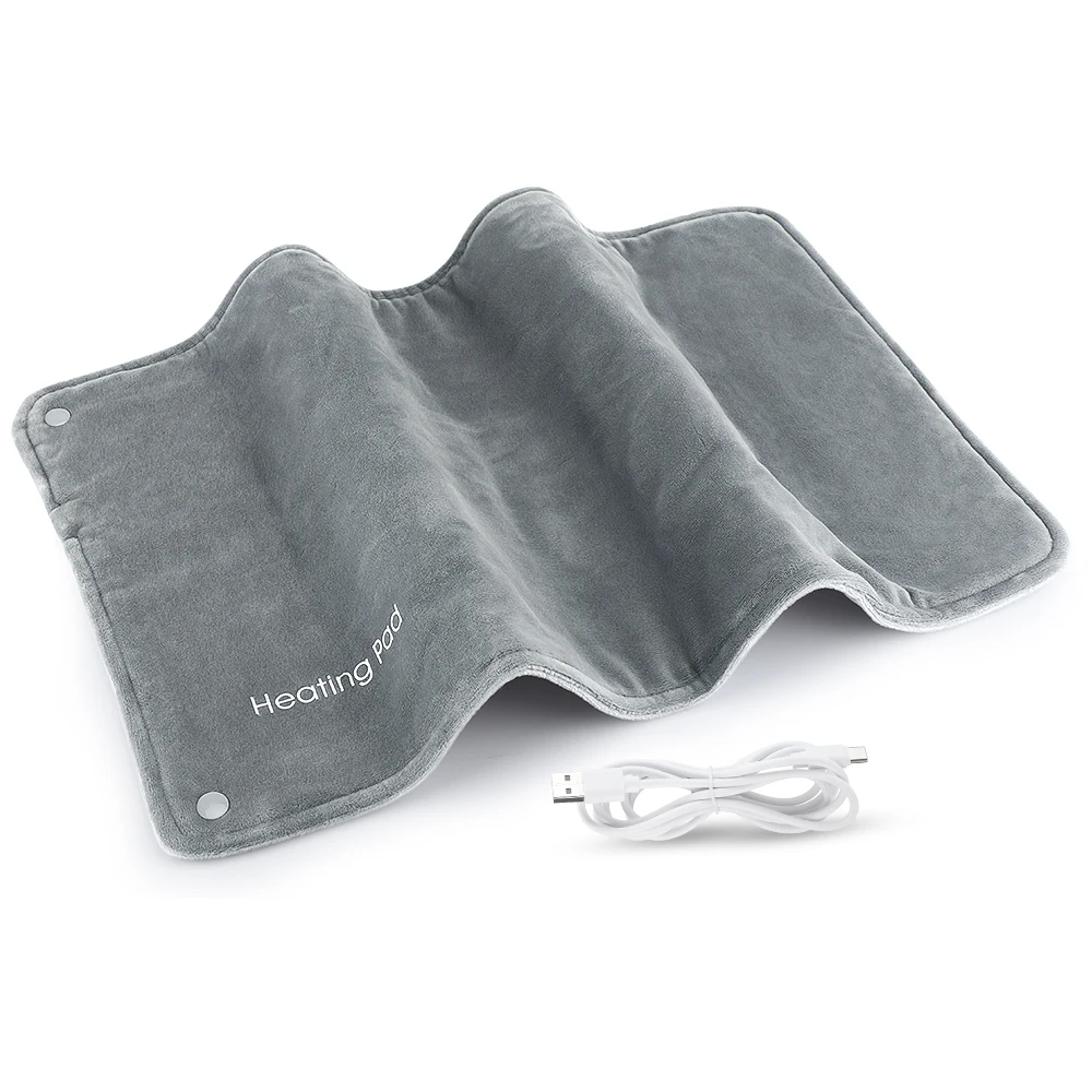 Coussin chauffant électrique portable en graphène USB, chauffe-mains d'hiver, couverture thermique p