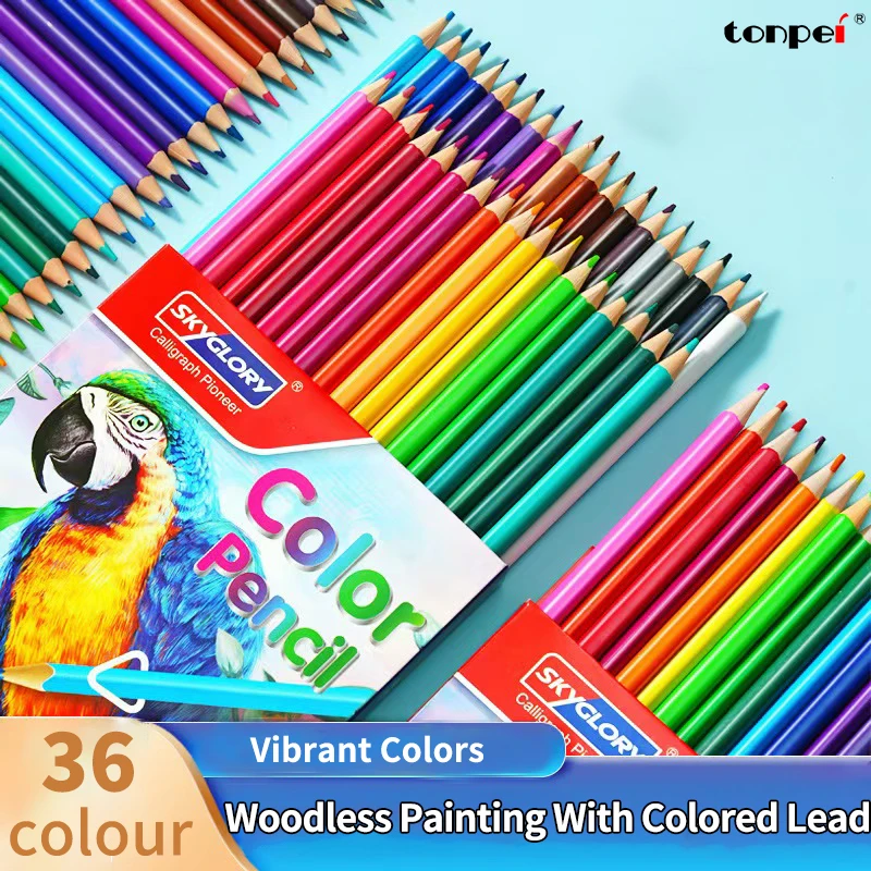 36colour Woodless Color Pencil Sketch Painting Pencil Artist Students Painting Set School Supplies Hand Paint Colouring