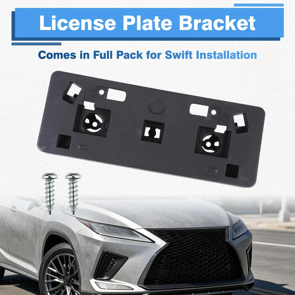 Front bumper license plate frame bracket 521140E190, 52114-0E190, LX1068137 For Lexus RX 350/450h with F Sport Package 2020-2022