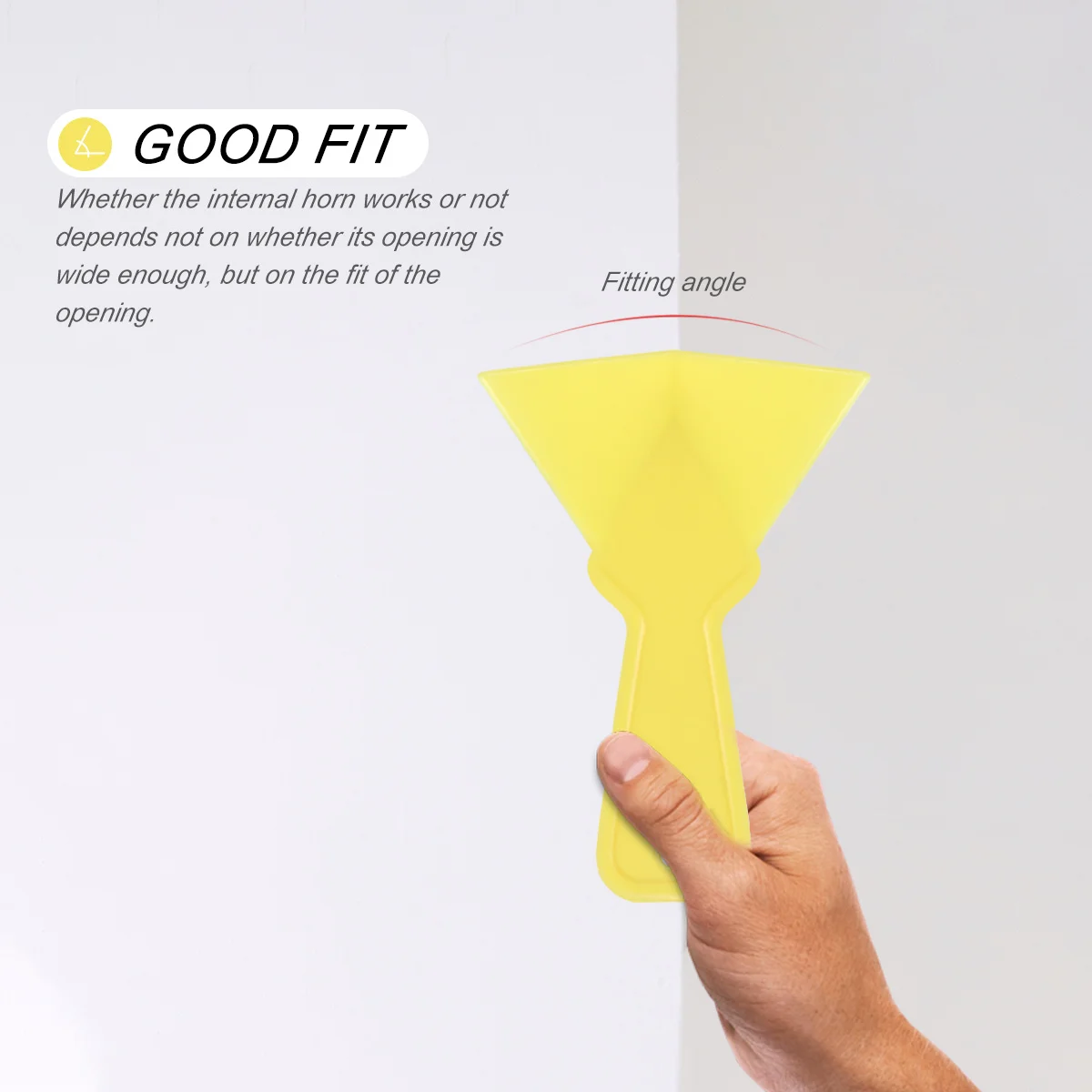 Herramienta de eliminación de lechada de pared, limpiador de esquinas de paneles de yeso, ángulo ajustable de 90 grados, raspador de esquina de paneles de yeso amarillo, 10 Uds.