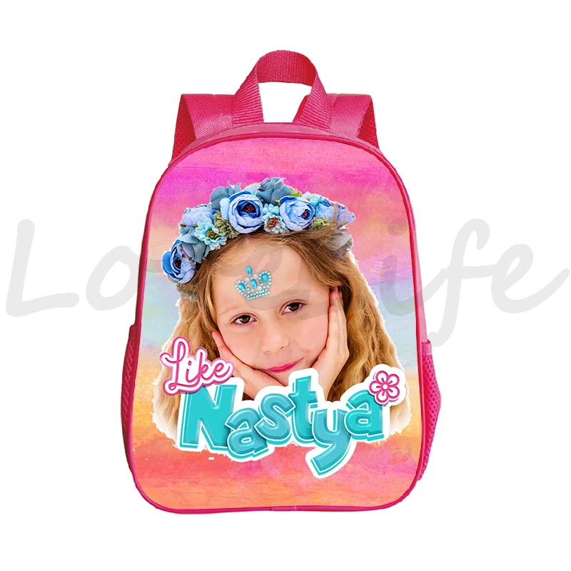 Like Nastya Backpacks Kids Primary School Bag Nursery Girls Kawaii Kindergarten Bookbag Children\'s Backpack Waterproof Rucksack