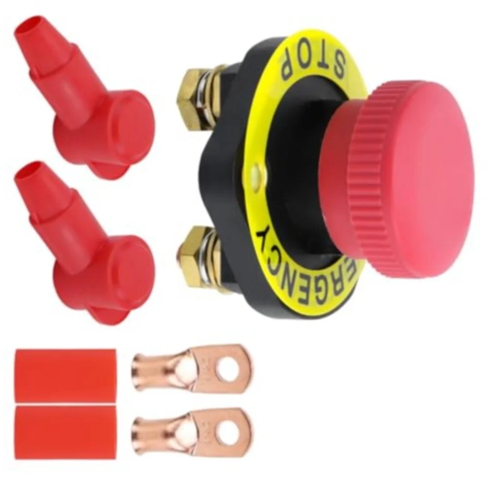 12V 24V 300A Battery Disconnect Switch Power Cut Off Isolator For Car Marine Boat Electrical System Copper Terminal Accessori