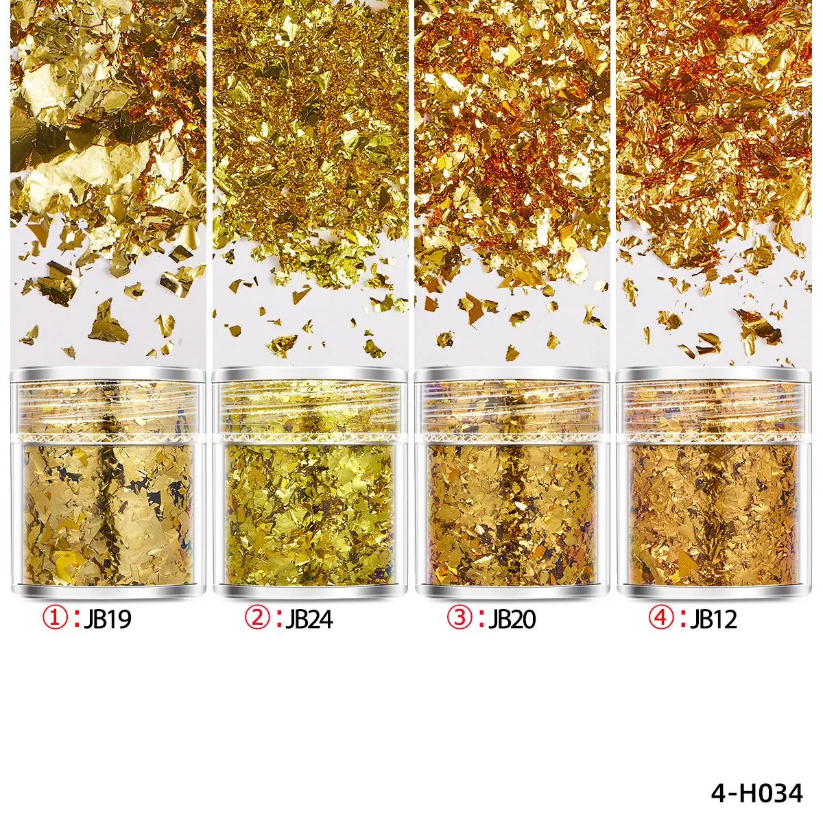 Gold Leaf Flakes Epoxy Resin Filling Confetti Gold Foil DIY Resin Mold Nail Art Candle Jewelry Making Decor Sequins