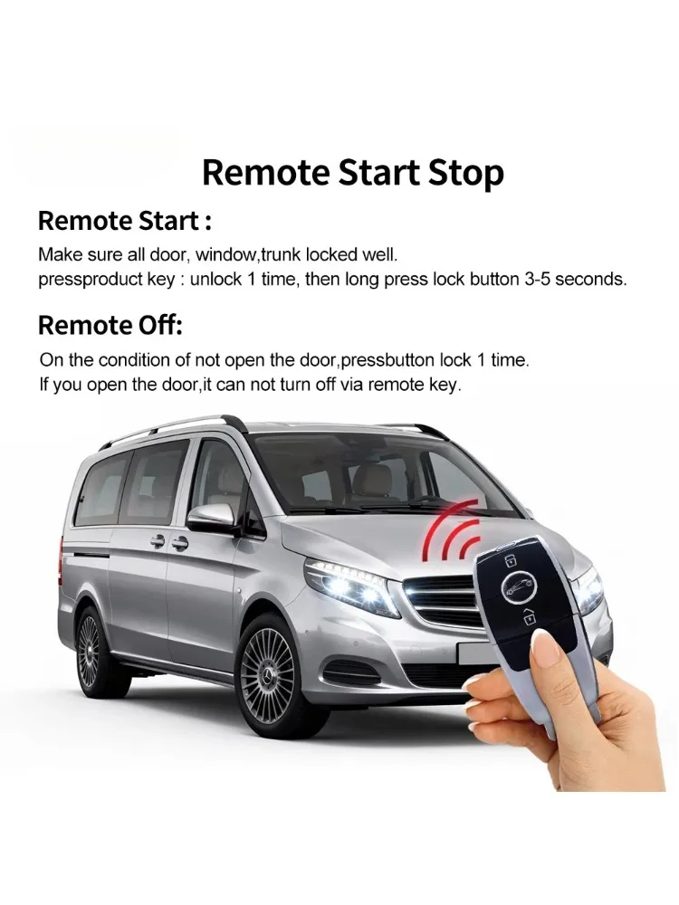 CANBUS Plug and Play Car Remote Starter Push Start System Keyless Entry Car Alarm for Mercedes Benz G63 W464