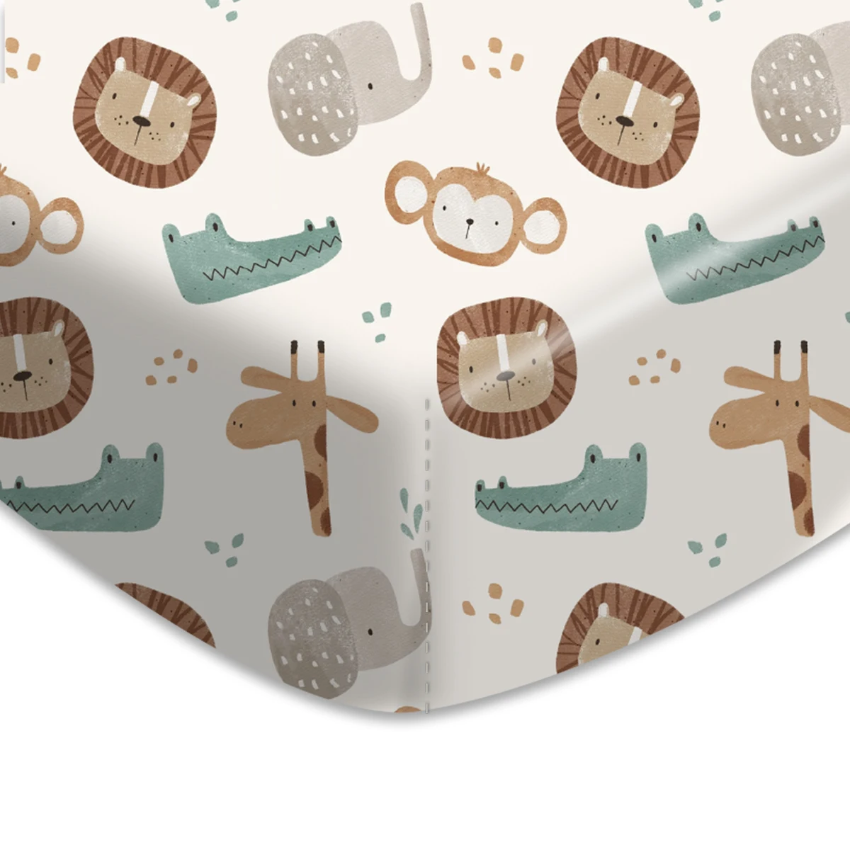 

Happyflute Baby Bassinet Sheets Breathable Cozy Fitted Mattress Sheet 130*70CM 100% Polyester