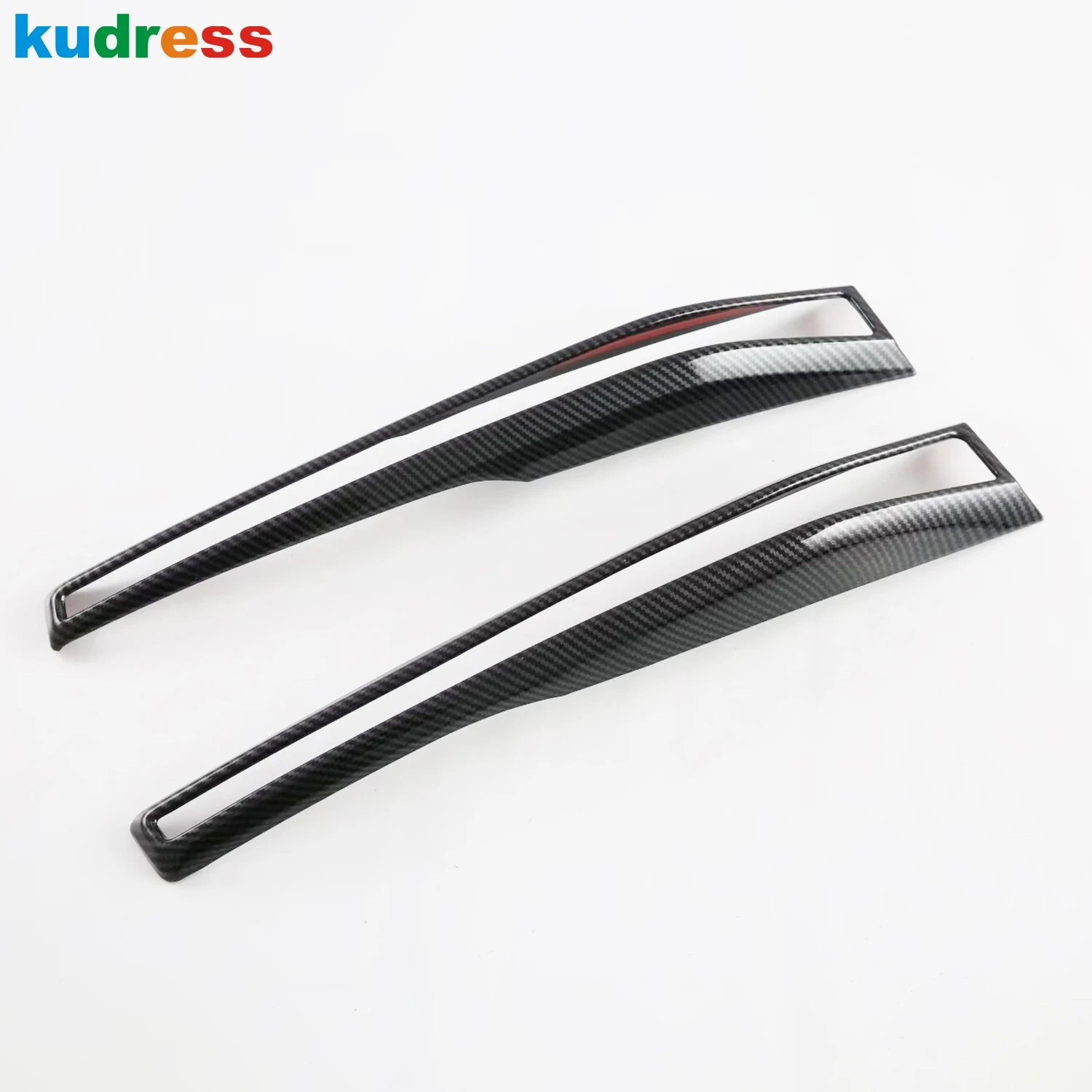 For Toyota Innova Zenix For Suzuki Invicto 2023 2024 Carbon Fiber Car Front Fog Light Lamp Cover Trim Foglight Trims Accessories