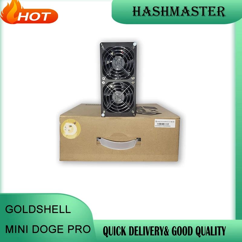 Second Used Goldshell Mini Doge Pro Limited Supply 205MH/S 220W With Power Supply Optional And Upgraded From Goldshell Mini Doge