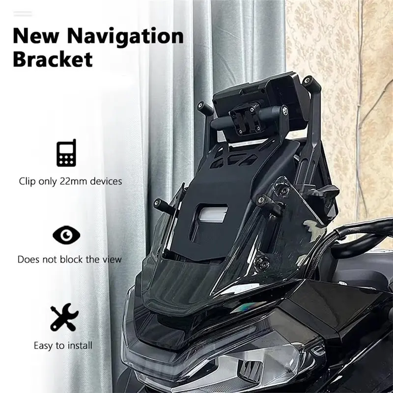 GPS Navigation Mounting Bracket Front Mid Position For CFMOTO 800MT 800Mt 800 MT 2023-2026 Motorcycle Accessories-A08Q