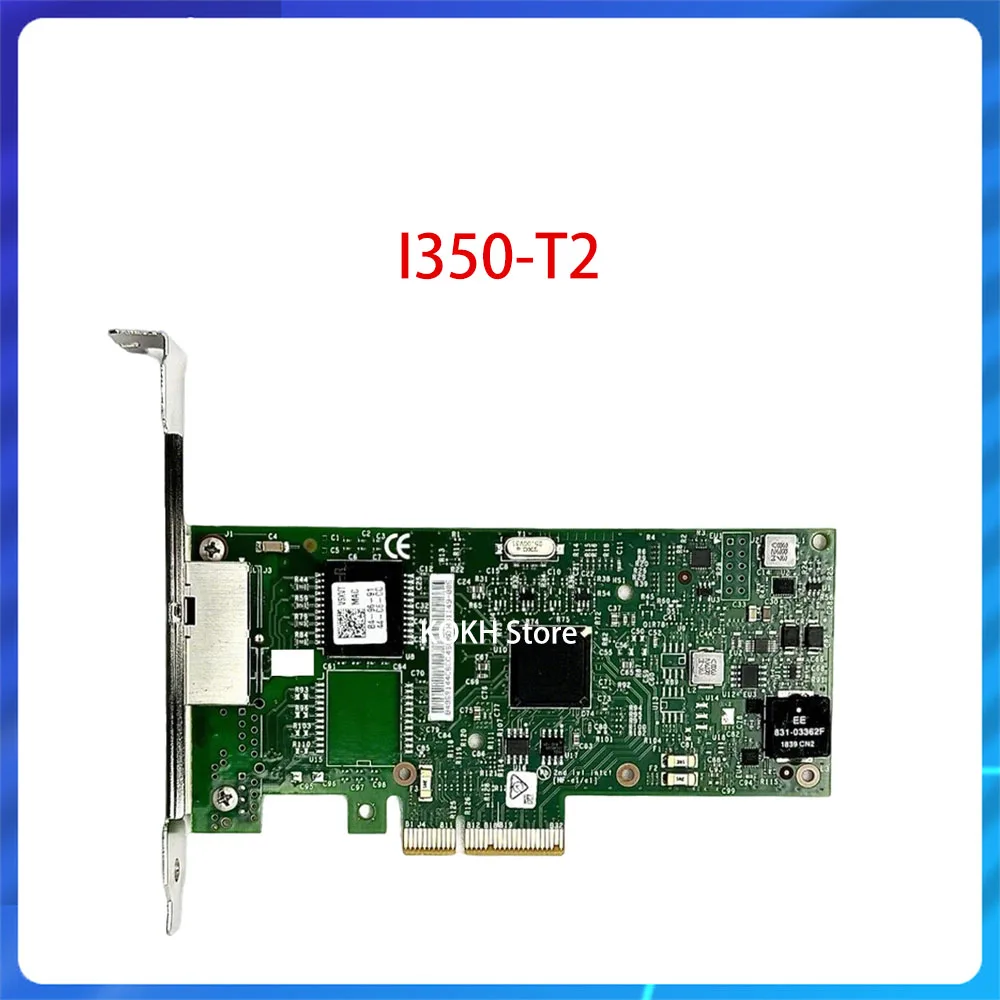 Network Server Adapter I350-T2 1GB Gigabit 1000M PCI-E Dual Port Full Height Ethernet Adapter