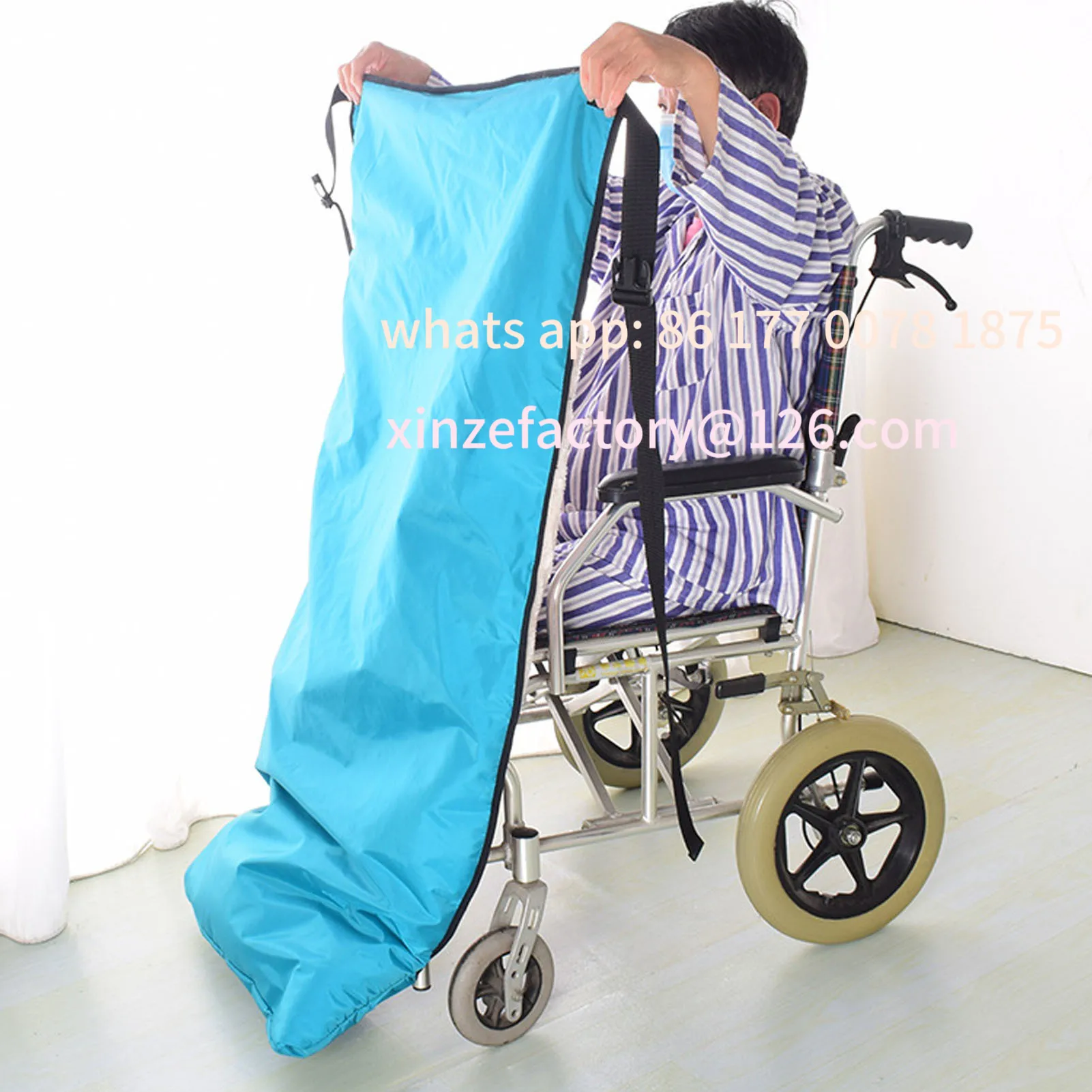 Customizable Blanket Thickened Waterproof Soft Washable Keep Warm Half Wrapped Blanket for Home Hospital Wheelchair B
