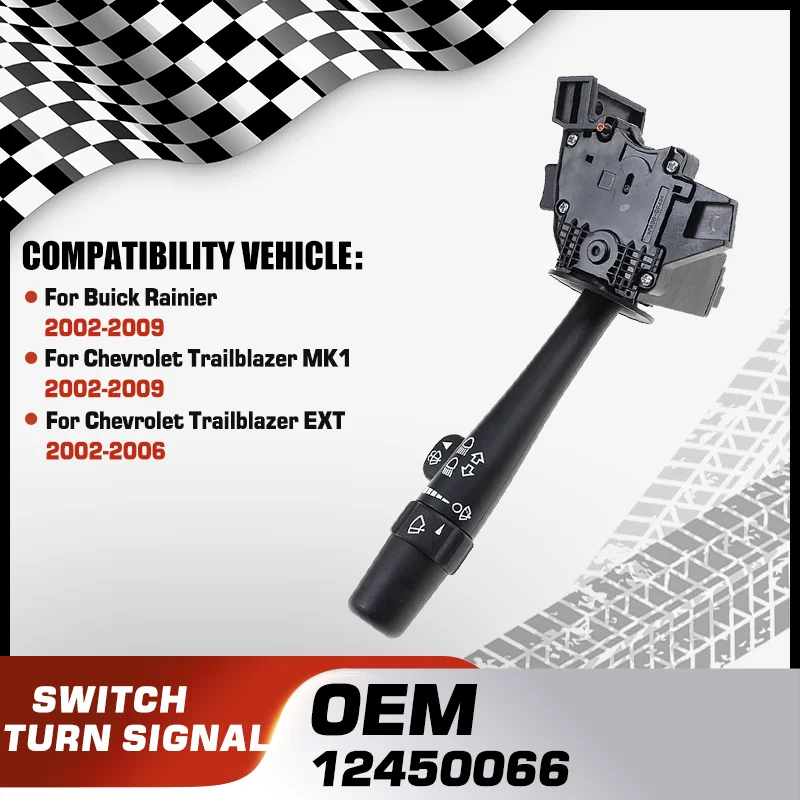 

Car Headlight Turn Signal Switch For Buick Rainier 2002-2009 Chevrolet Trailblazer 2002-2009 Chevrolet Trailblazer EXT 2002-2006