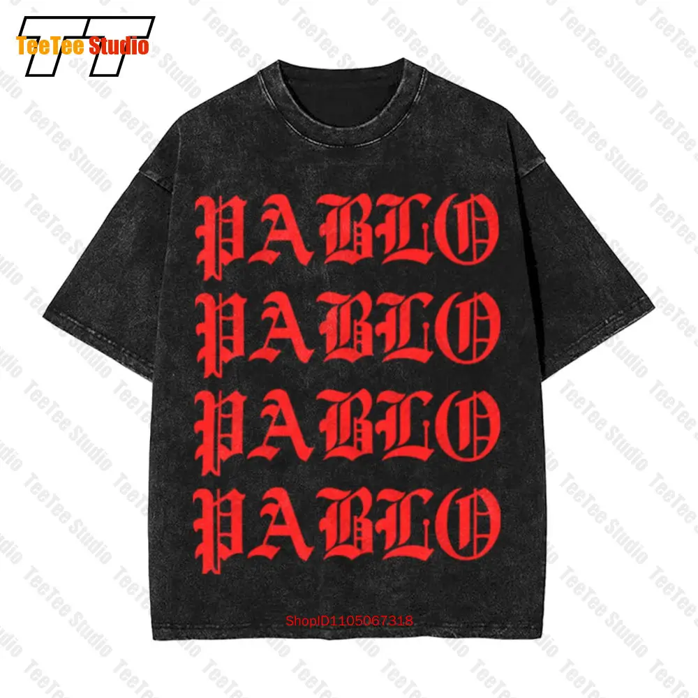 أشعر وكأنني حياة مستوحاة من Pablo Paris Tour F&B تي شيرت عتيق كبير الحجم O9O7