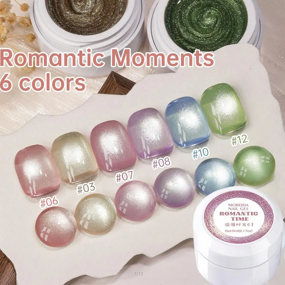 5ml 핑크 그린 블루 퍼플 마그네틱 캣아이 네일 폴리쉬 글리터 홀로그램 UV 젤 바니쉬 반사 캣아이 네일 폴리쉬 0.17oz