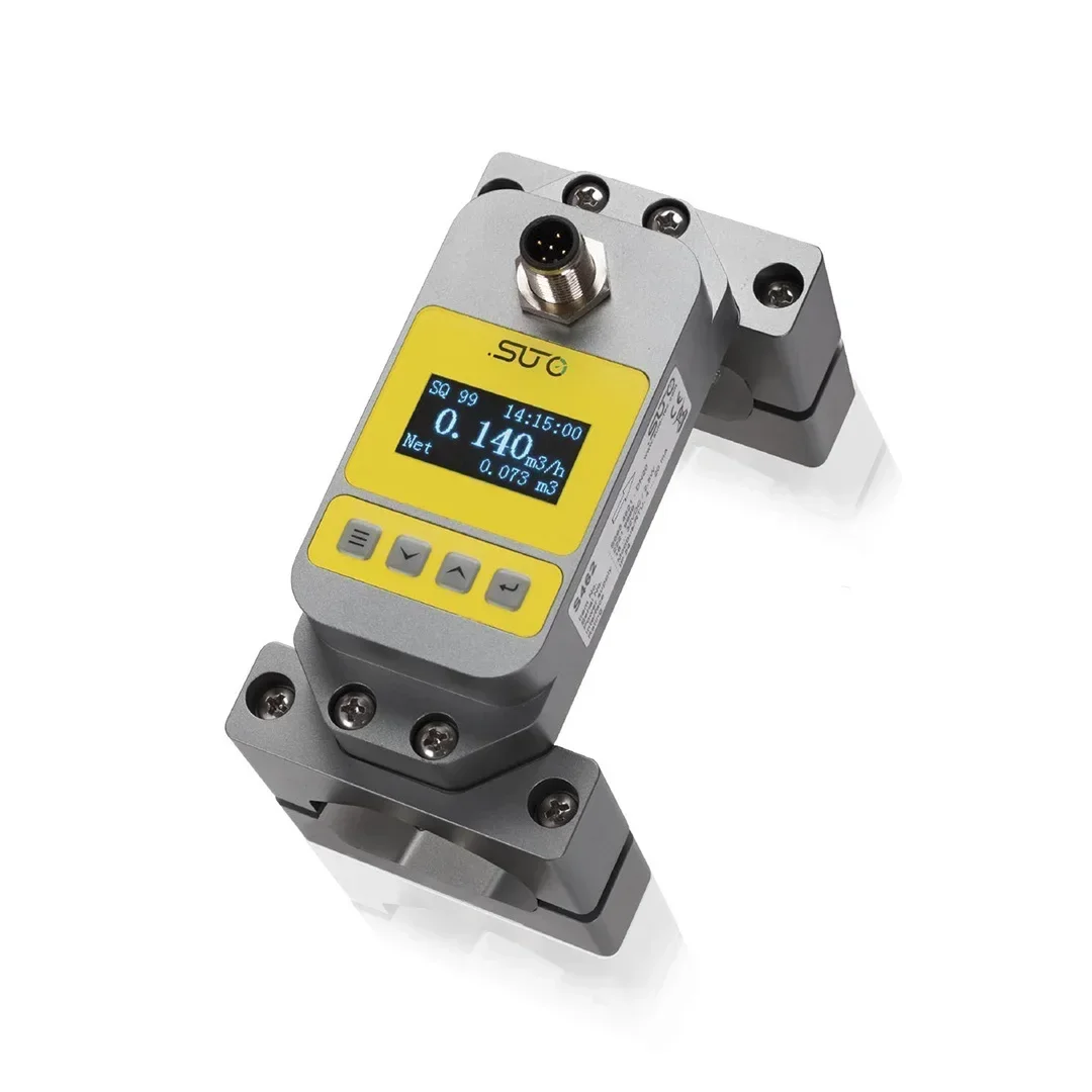 S462 Compact Liquid Flow Meter Piezoelectric Transducer Liquid Measurement Flow Meter
