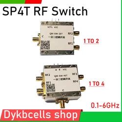 SP4T switch DC 0.1-6GHz RF single pole RF switch  1 to 2/4 for Microwave electronic switch throw switch Band switching