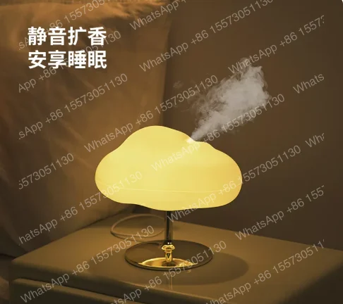 New Cloud Aromatherapy Machine Humidifier Colorful Night Light Bedroom Office Household Essential Oil Diffuser Gift Desk Lamp
