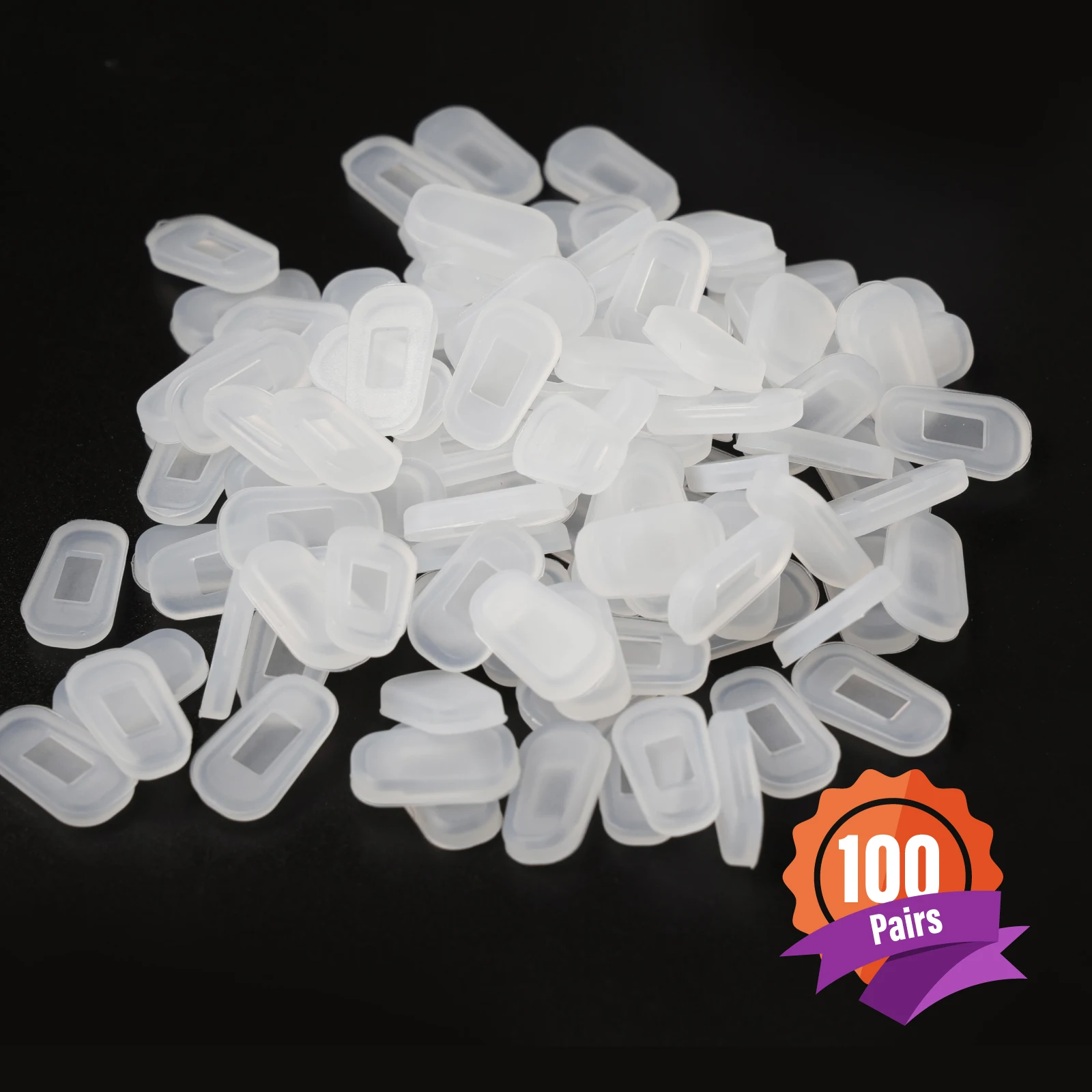 (200 Pcs) Eyewear Nose Pad Coat Cover Silicone  for Eyewear Part Soft Push in by Dhoptical
