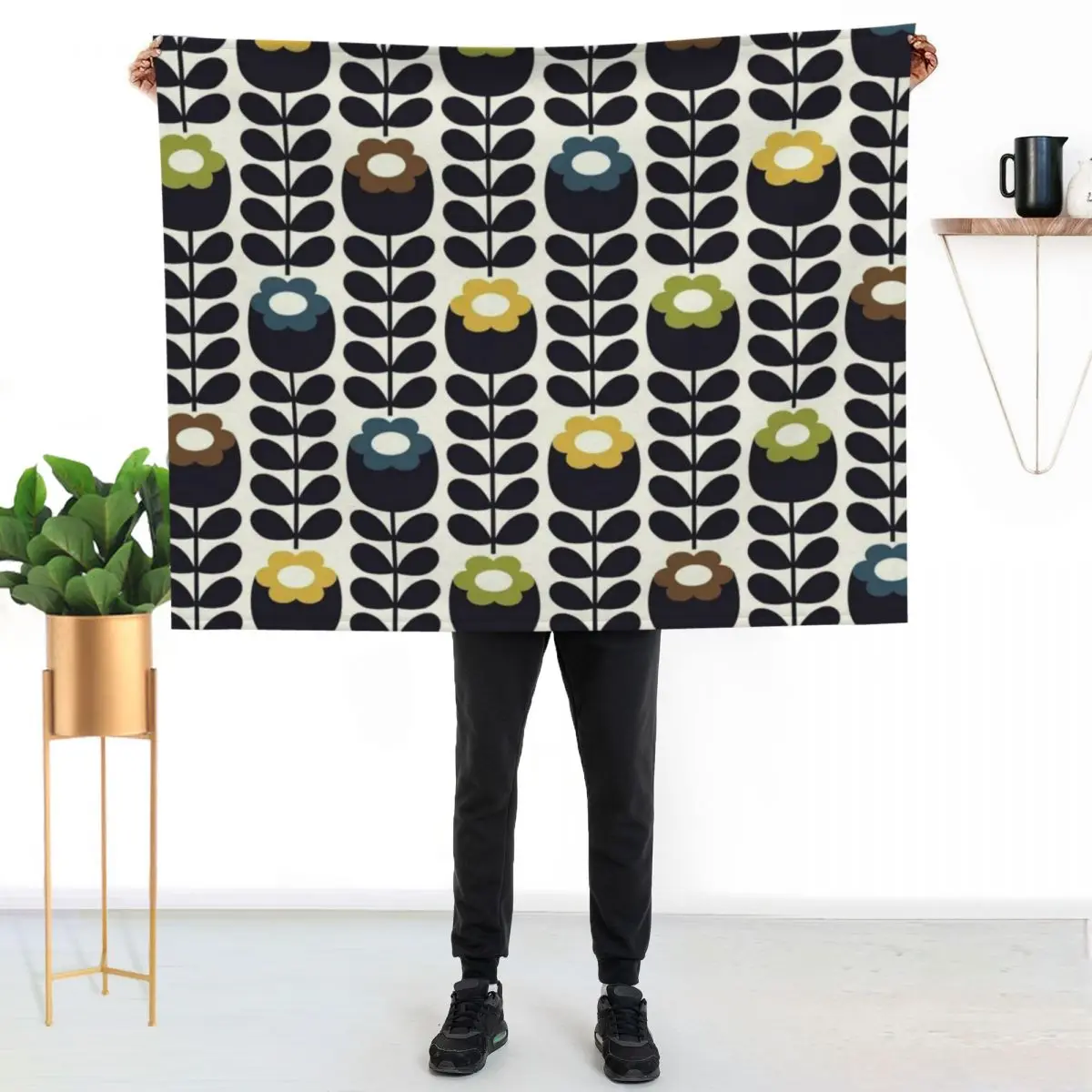

ORLA KIELY Throw Blanket No Pilling Soft Warm Blanket for Bed