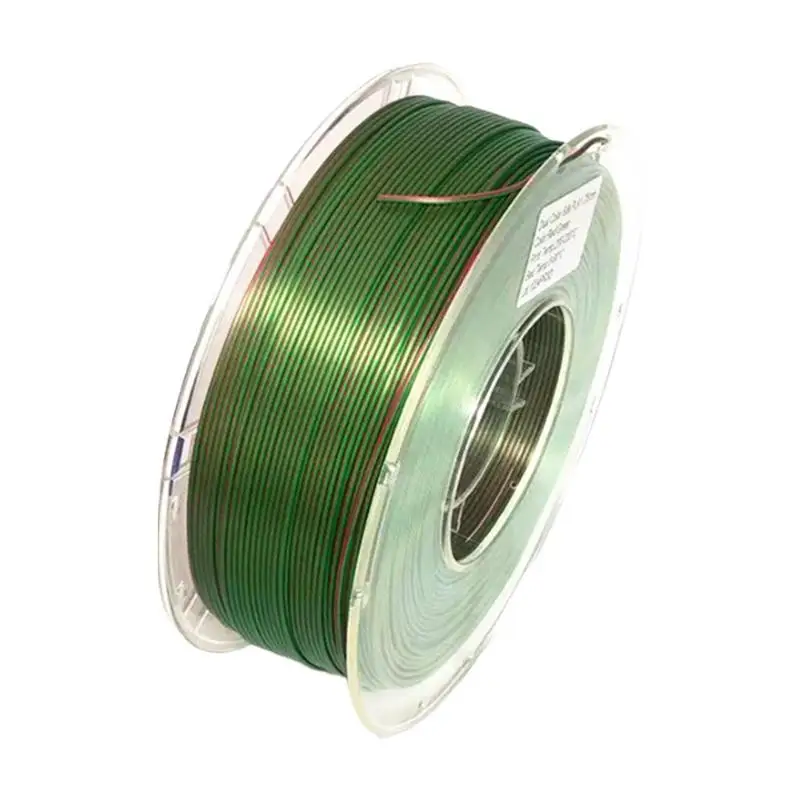 High-Speed PLA Filament Fast Dual Color Change Filament 1.75mm Spool Filament 1 Kg Spool PLA Printing Material Silky Shine Shiny