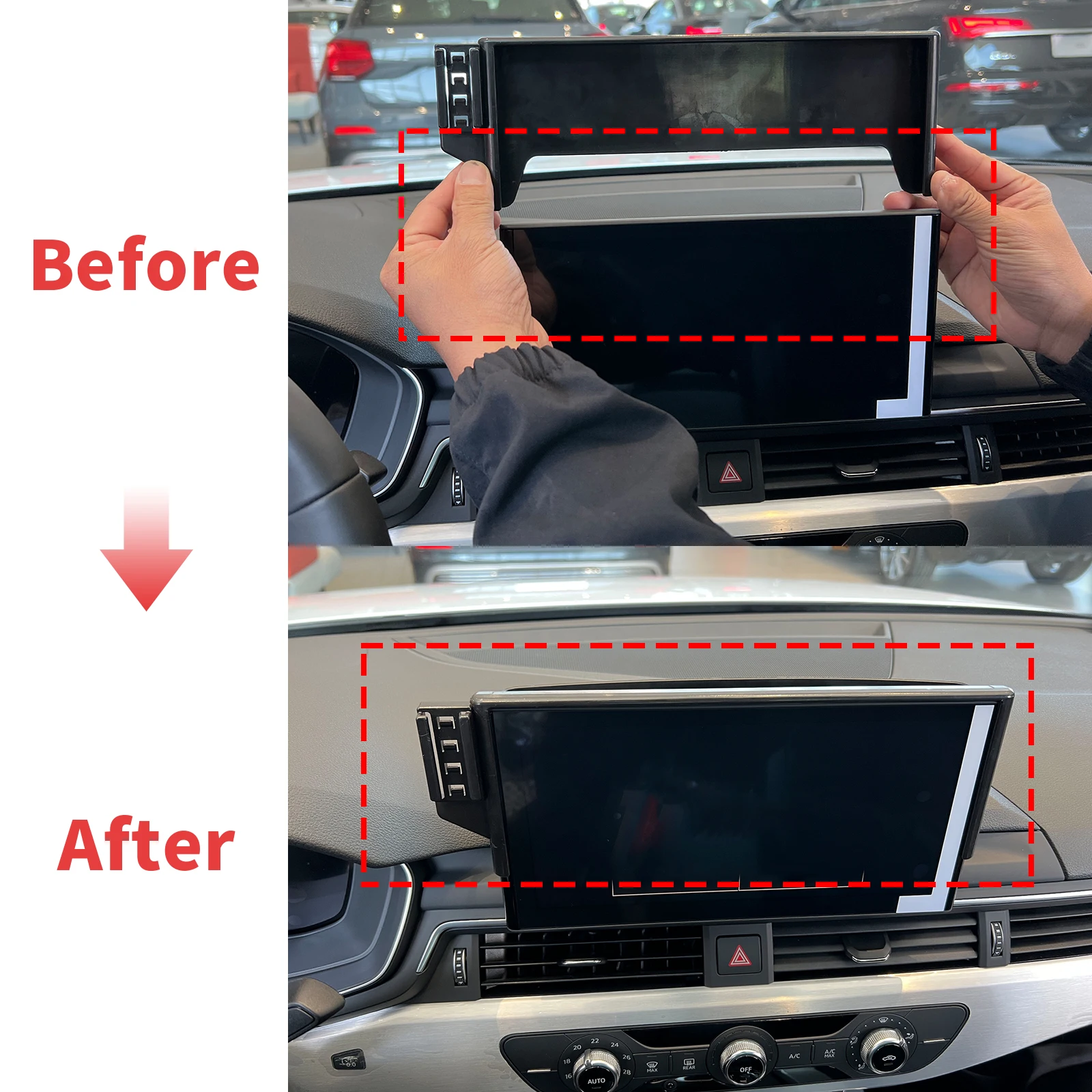 fit for Audi A4 2020 2021 2022 2023 2024 10.1 inch Integrated Screen Mount Phone Holder Mount Car accessoires