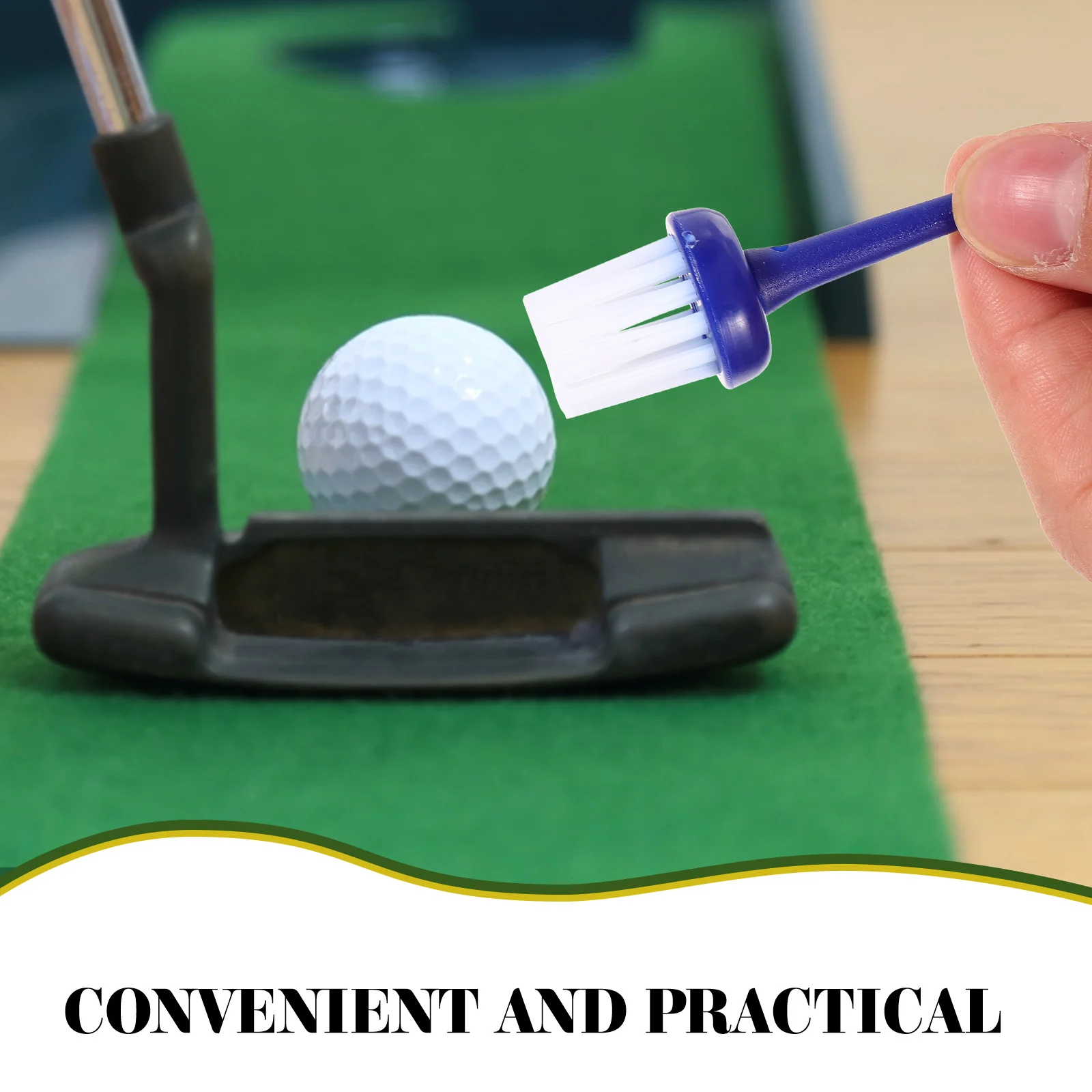 

5 Pcs Golf Ball Brush Accessories Kit Scrub Rack Tees Type Scrubber Accessory Brushes Cleaning for