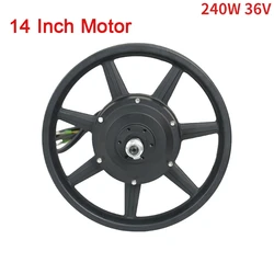 14 Inch 240W 36V Motor For Electric Scooter Electric Vehicle Motor 1 Round Promotion Factory Price High Quality