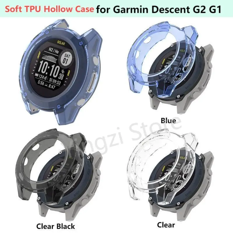 

Мягкий полый чехол из ТПУ для Garmin Descent G2 G1, защитная пленка для часов Descent G1, солнечные умные часы для DescentG1, солнечная крышка