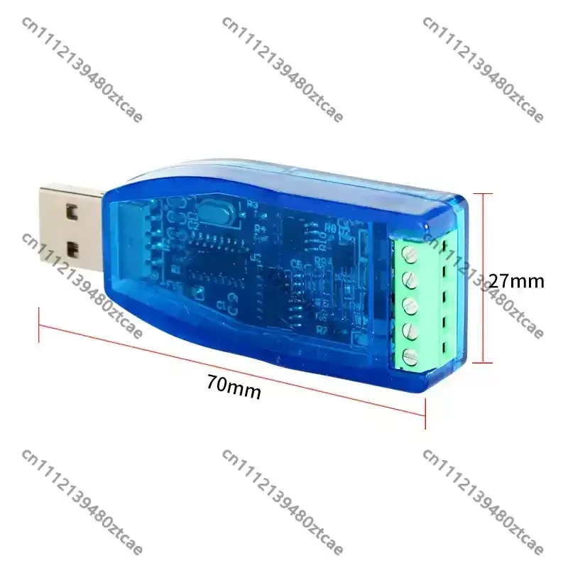 Industrial USB to RS485 Converter Bidirectional Half Duplex TVS Protection Serial Communication Module