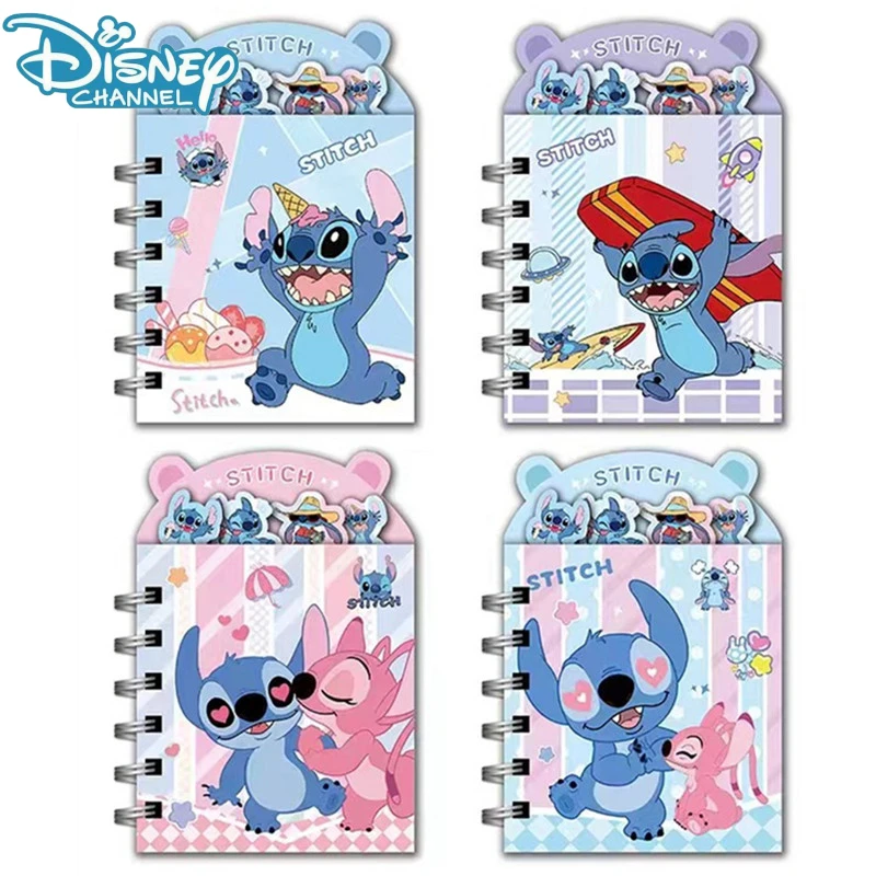 

Disney Stitch Book Anime Cartoon Lilo & Stitch Printed Shape Sorting Coil Divider Notes Book Student Stationery Supplies Gift