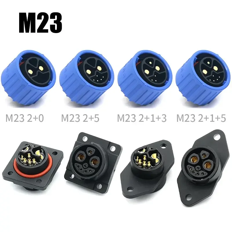 M23 2 + 1 + 5 Batteria 30A Connettore Scooter 2 + 0/2 + 1 + 3 Bici Elettrica Maschio Femmina Presa di Alimentazione Connettori E-bike batterie Spine
