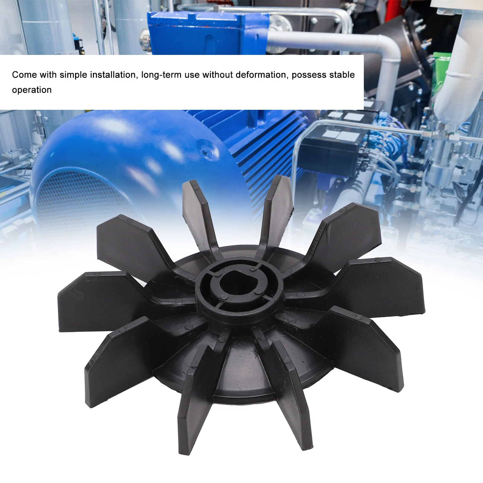 Mechanical Equipment Small Air Compressor Fan Blade Accessories Direct‑on‑Line Motor 14mm Shaft 135mm Outer Diameter