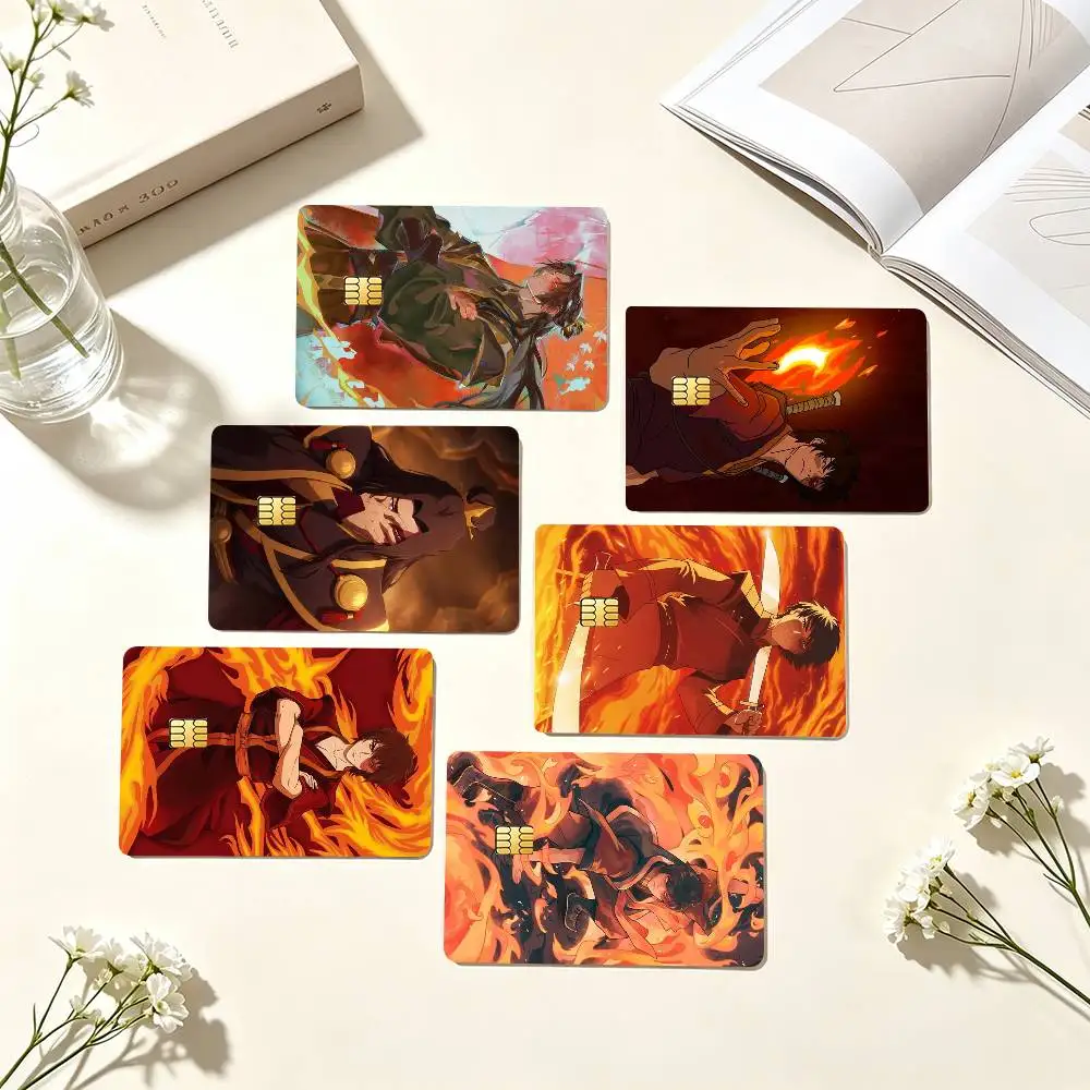 Z-Zuko Avatar The Last Airbender  Credit Card HD Stickers Small Chip Waterproof Sticker Game Card Decal Gift