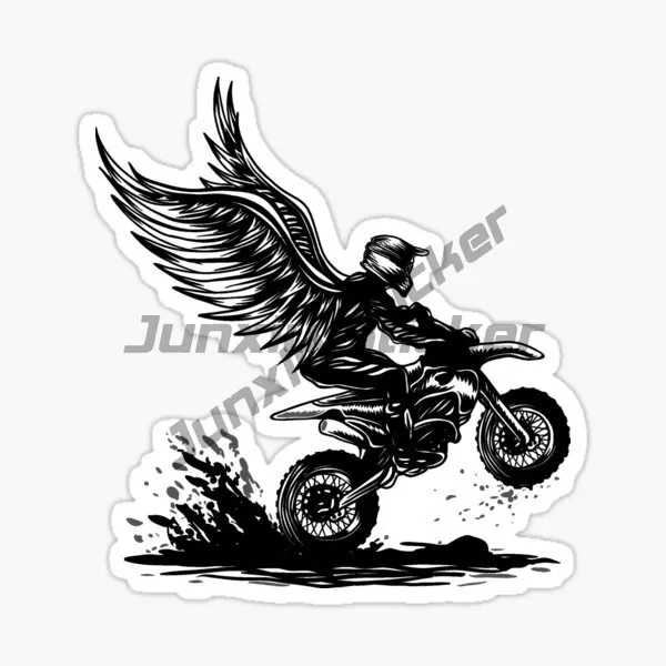Motocross Dirt Bike ATV Quad Bike Sticker Graphic Auto Wall Laptop Cell Truck Sticker for Windows Cars Off Road Accessories
